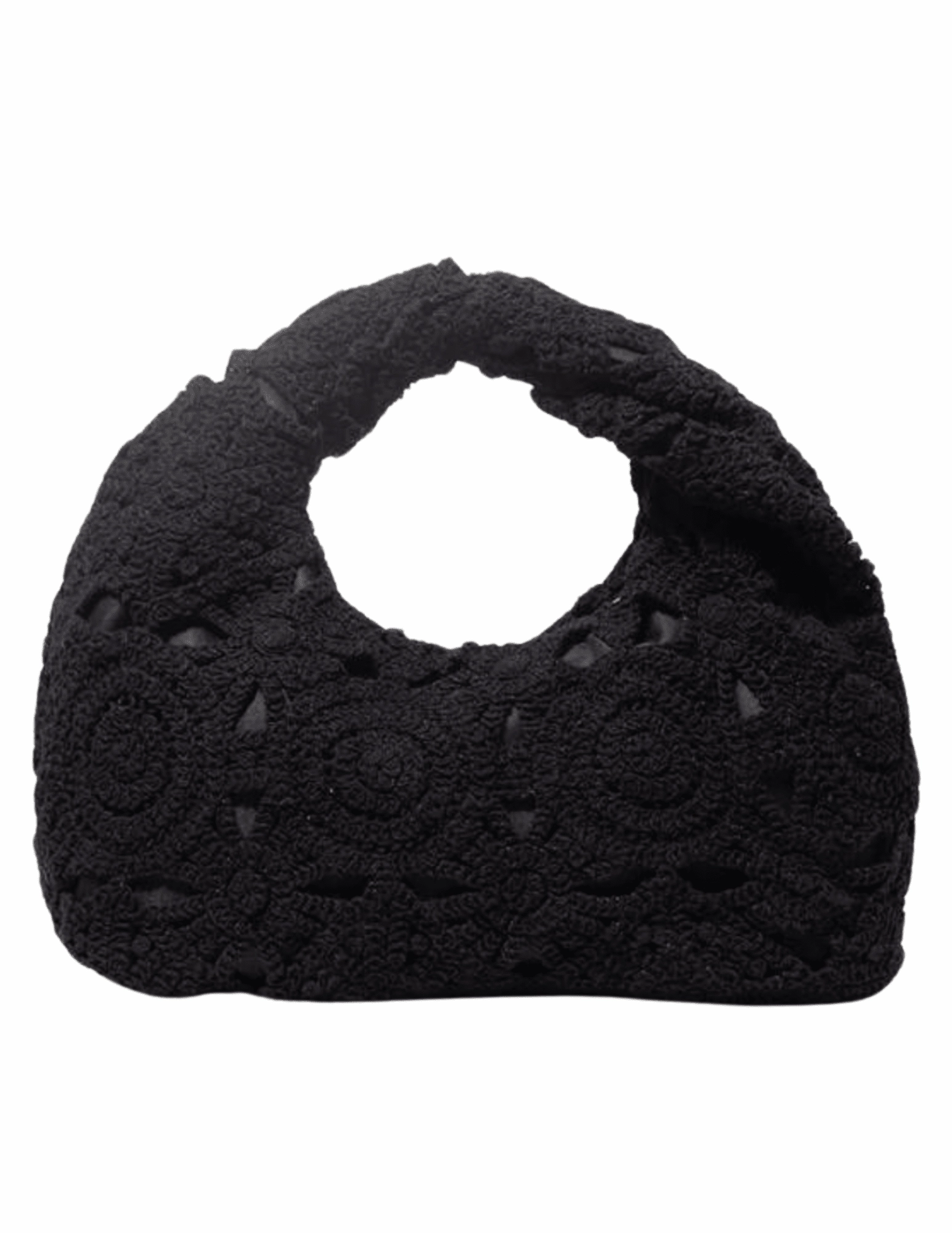 St. Barths La Robe Crochet Twist Handle Handbag