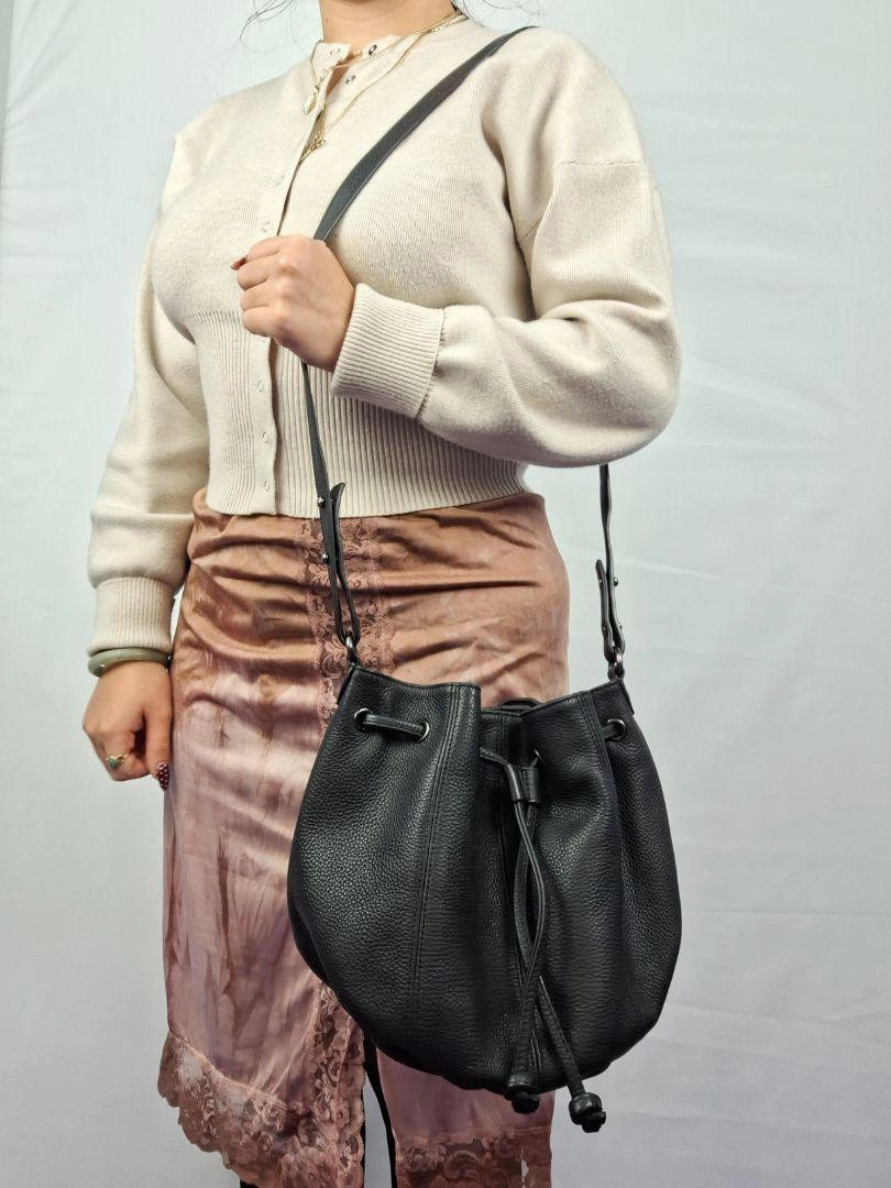 Status Anxiety Bucket Draw String Style Bag