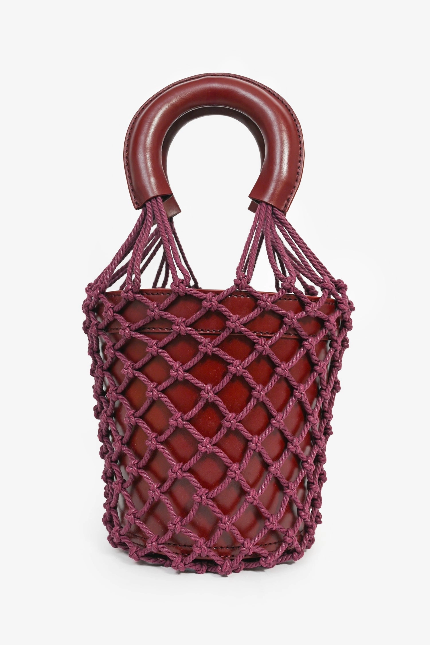 Staud Maroon Moreau Bucket Bag