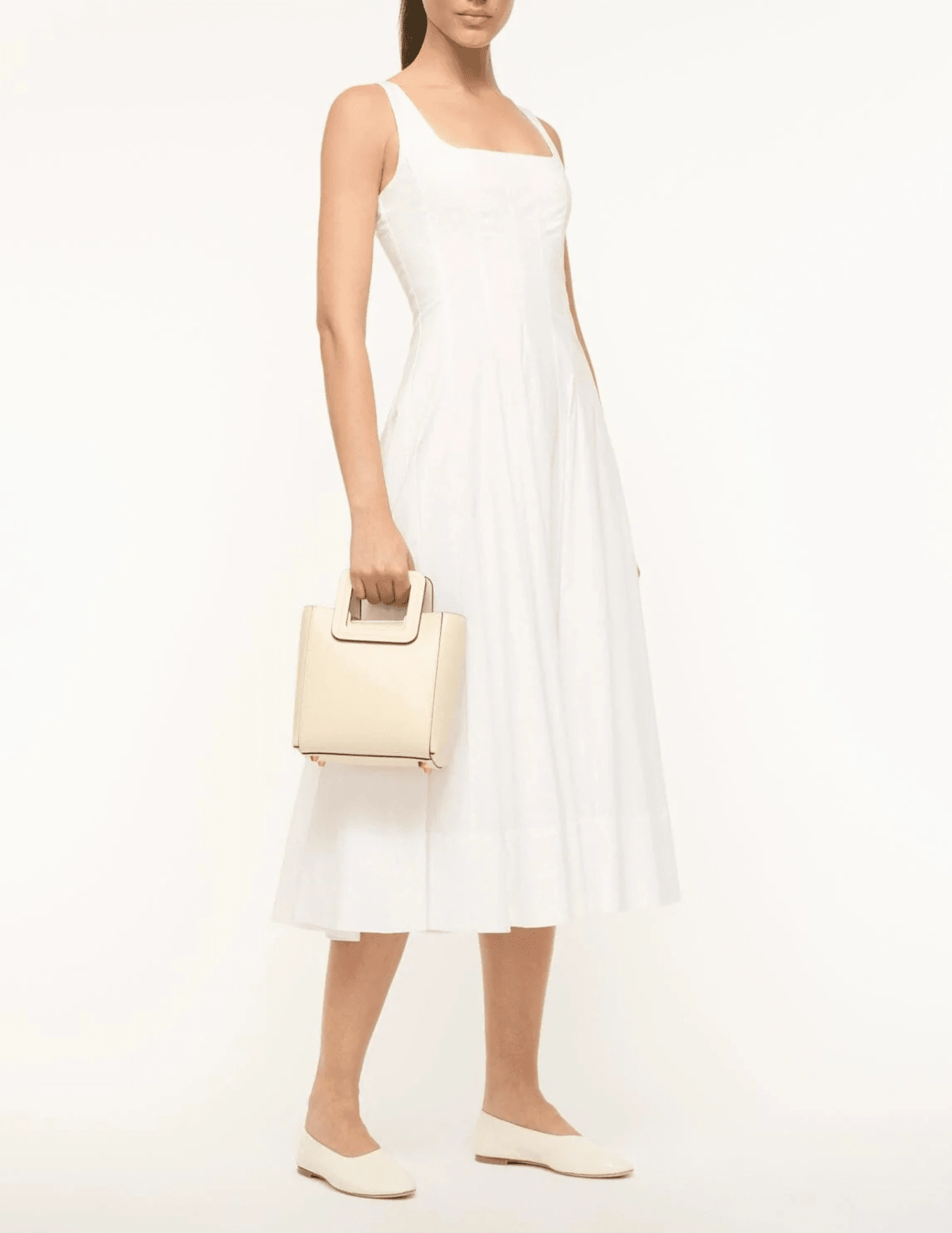 STAUD Mini Shirley Leather Bag