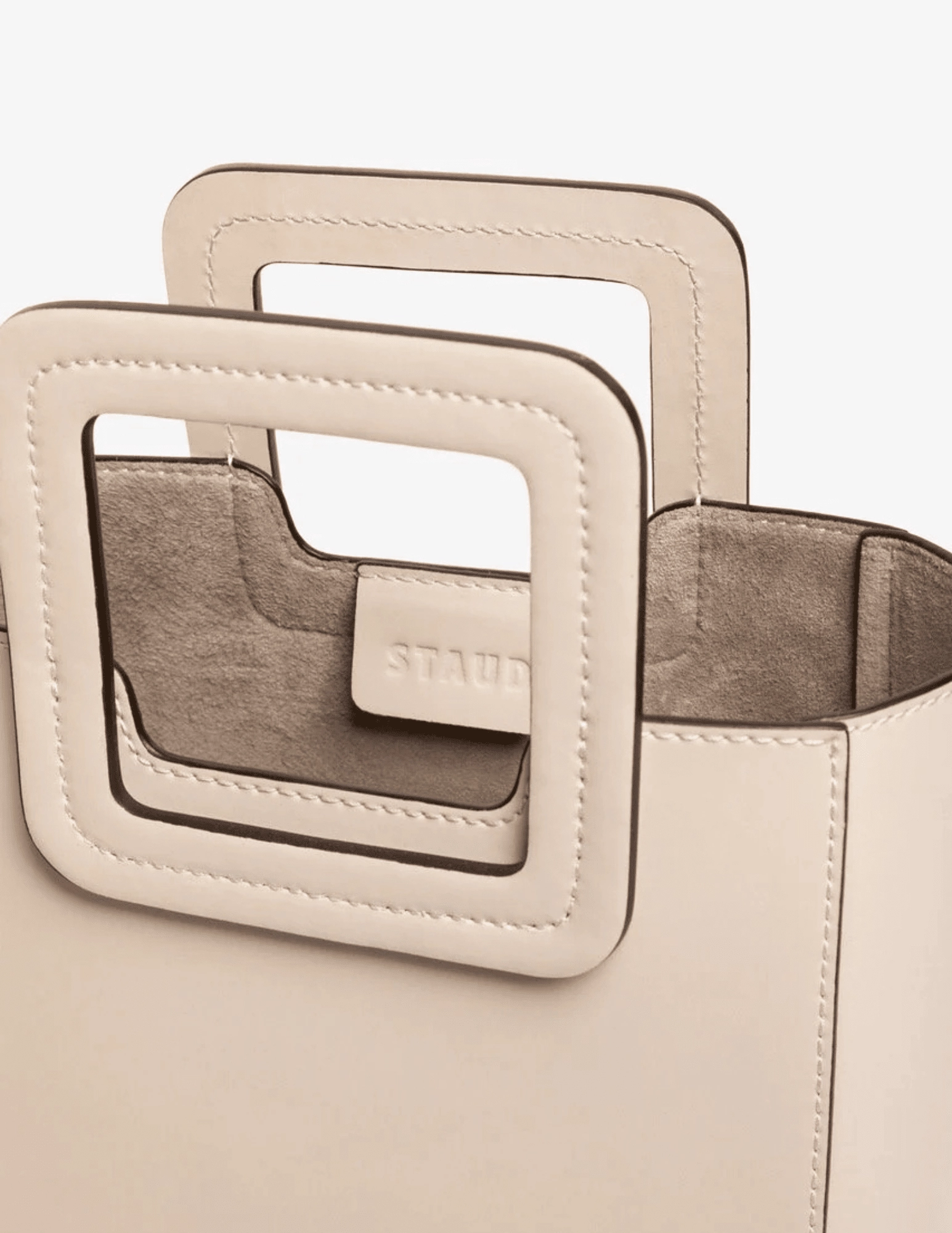 STAUD Mini Shirley Leather Bag