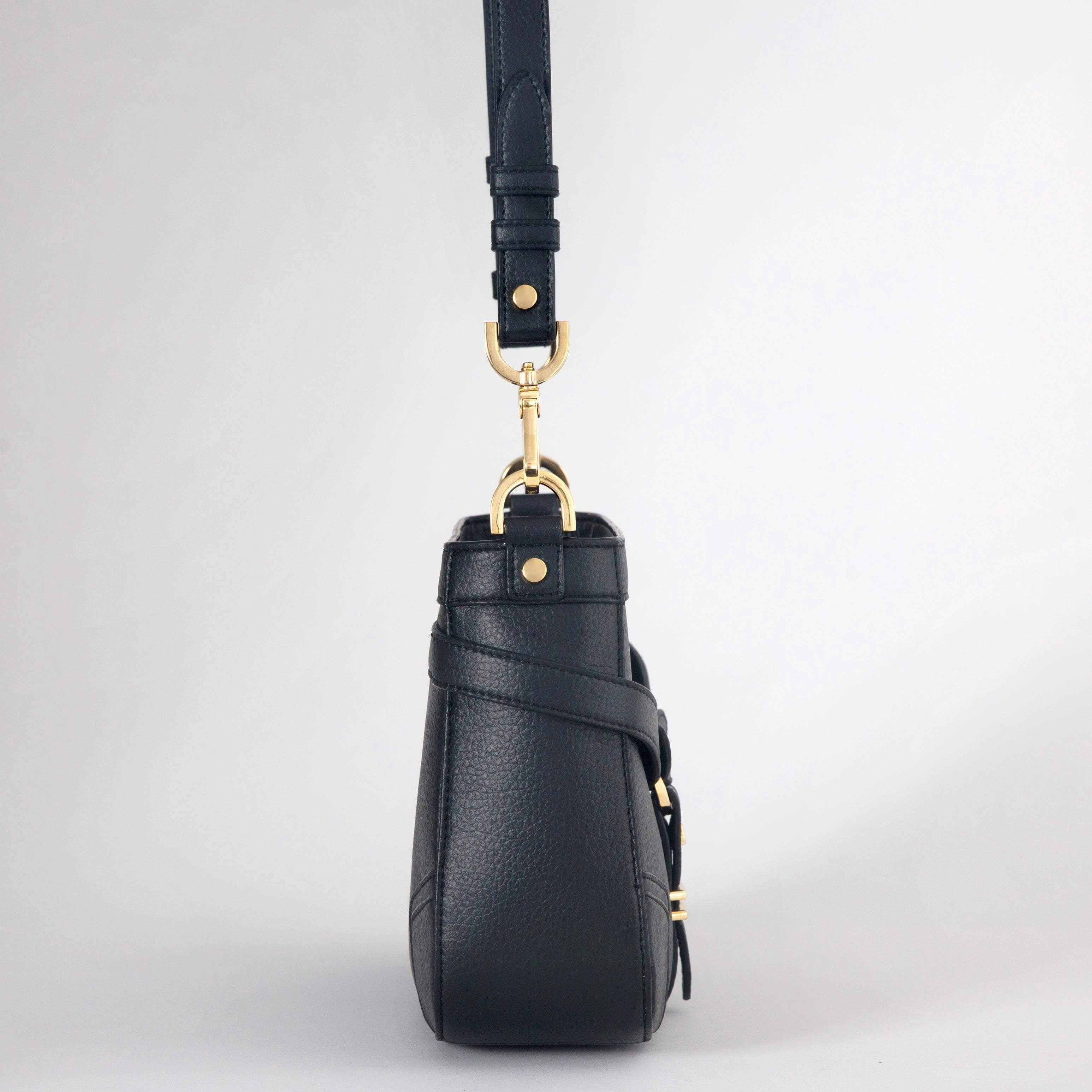Stockholm Vegan Leather Crossbody Bag | Black