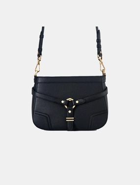 Stockholm Vegan Leather Crossbody Bag | Black