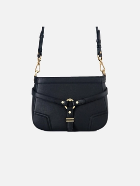 Stockholm Vegan Leather Crossbody Bag | Black