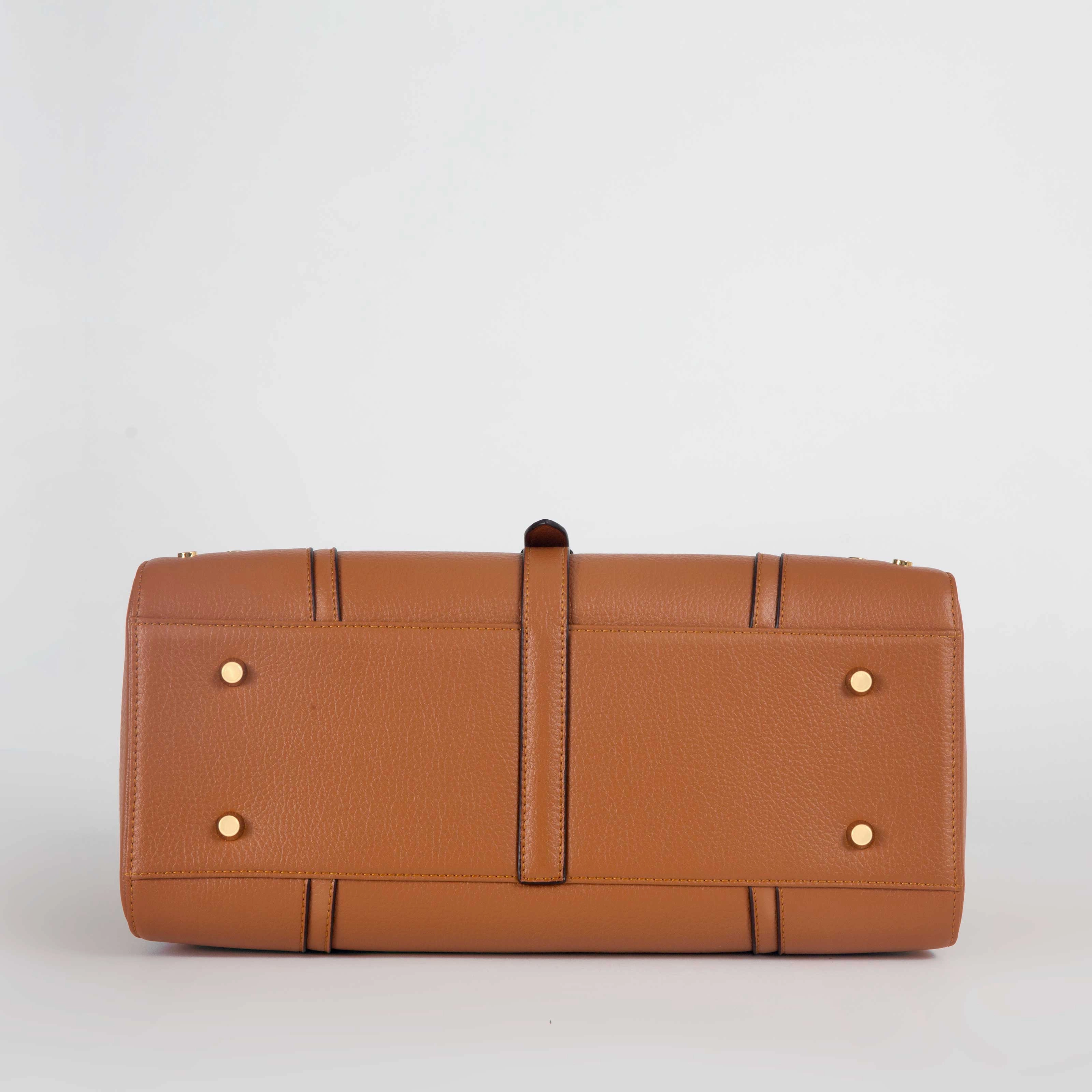 Stockholm Vegan Leather Handbag | Camel