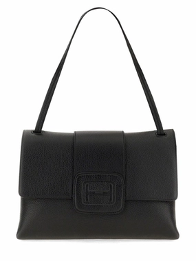 Structured Calfskin H-Bag With Adjustable Shoulder Strap