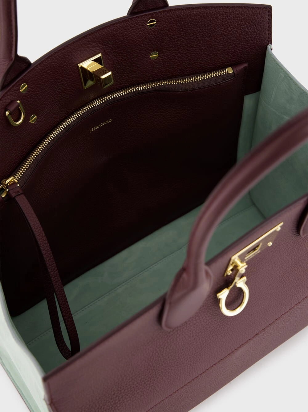 Studio Large Calfskin and Suede Soft Bag