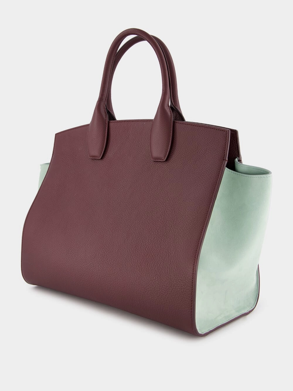 Studio Large Calfskin and Suede Soft Bag