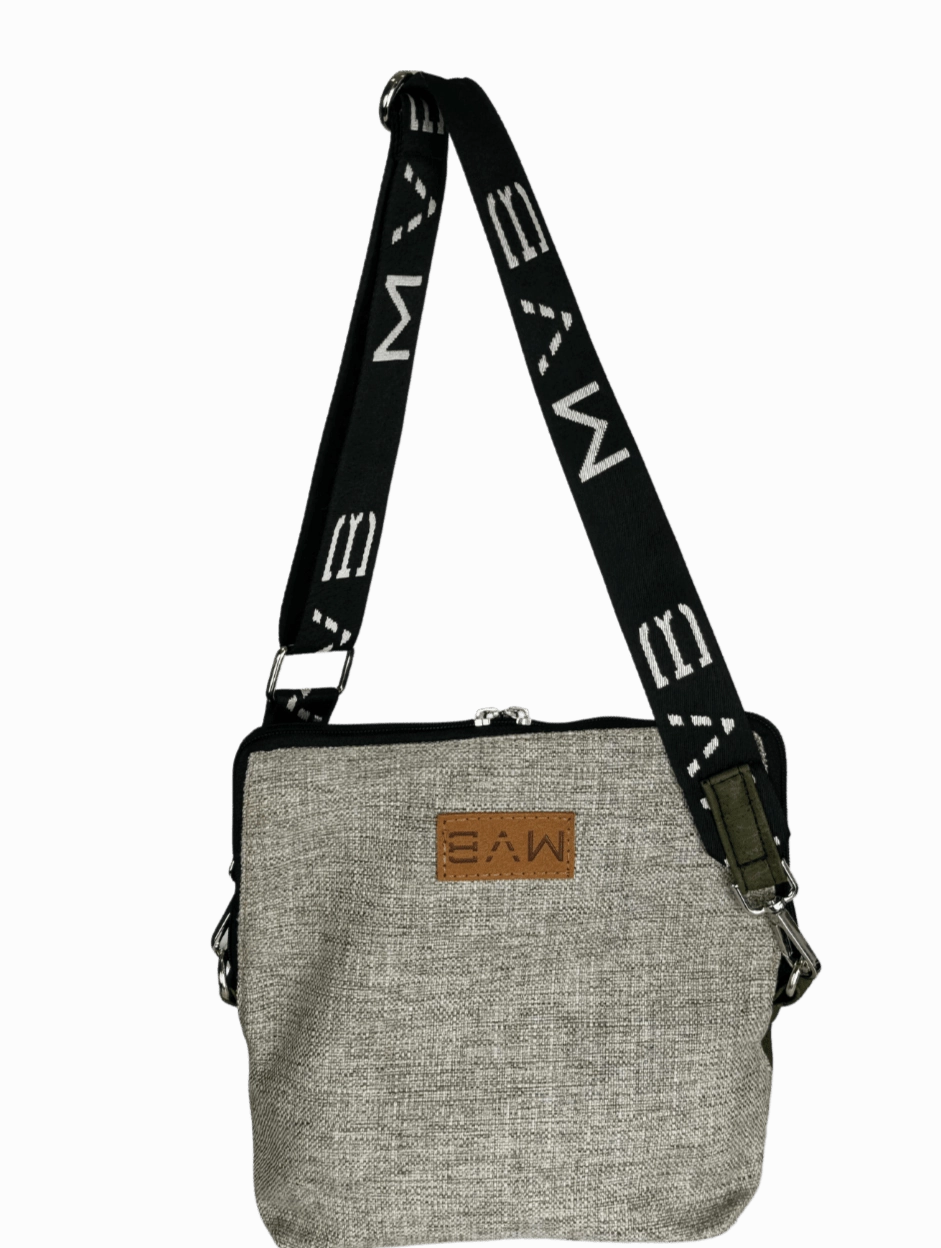 Summer Canvas & Cork Vegan Crossbody Flop Bag | Soft Earth