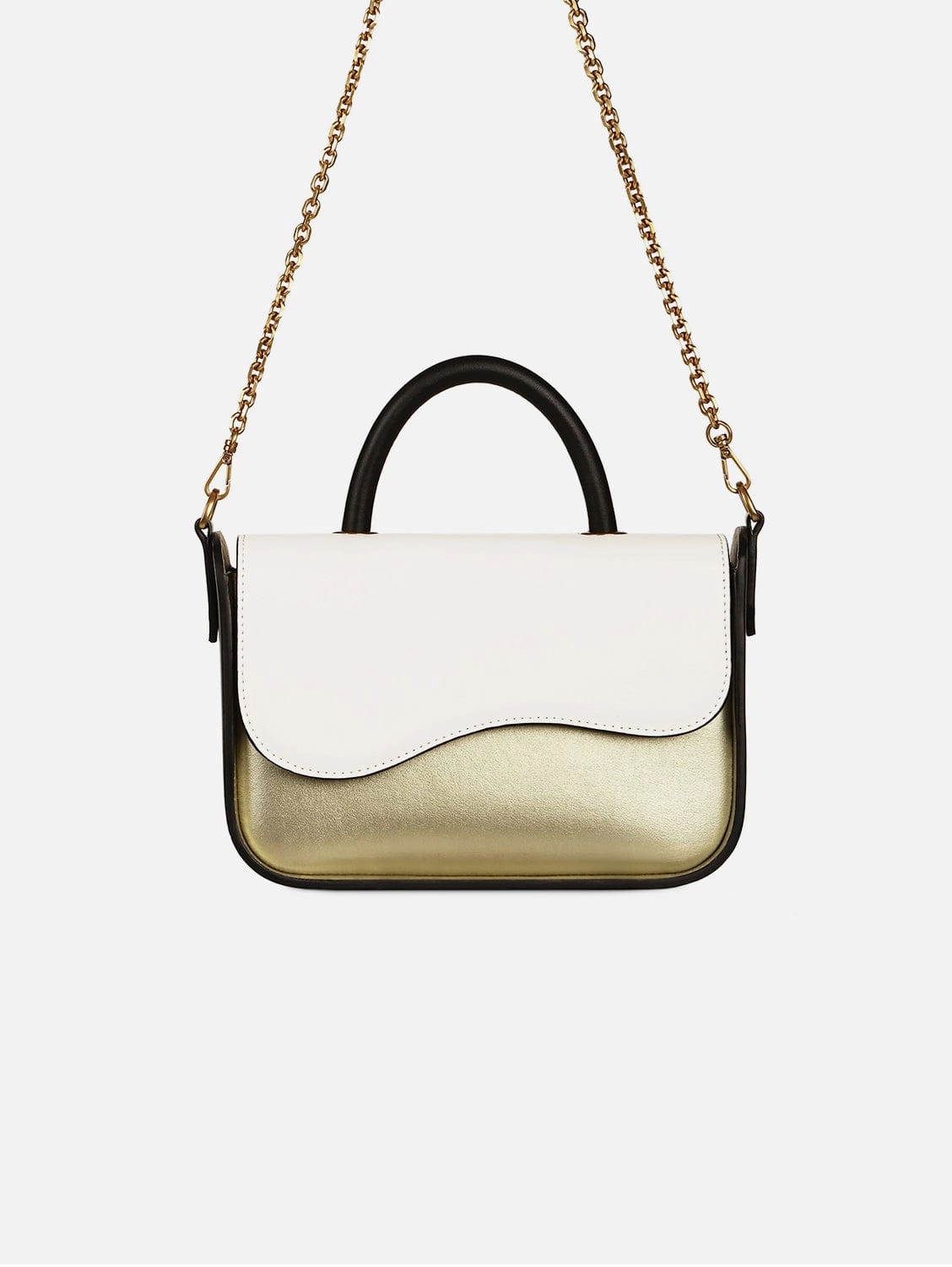 Sunrise Cactus Leather Vegan Crossbody Bag | Gold