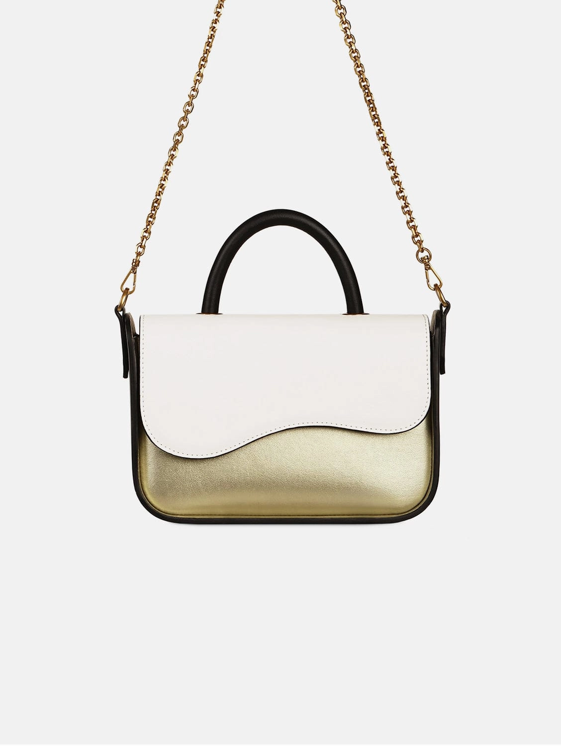 Sunrise Cactus Leather Vegan Crossbody Bag | Gold