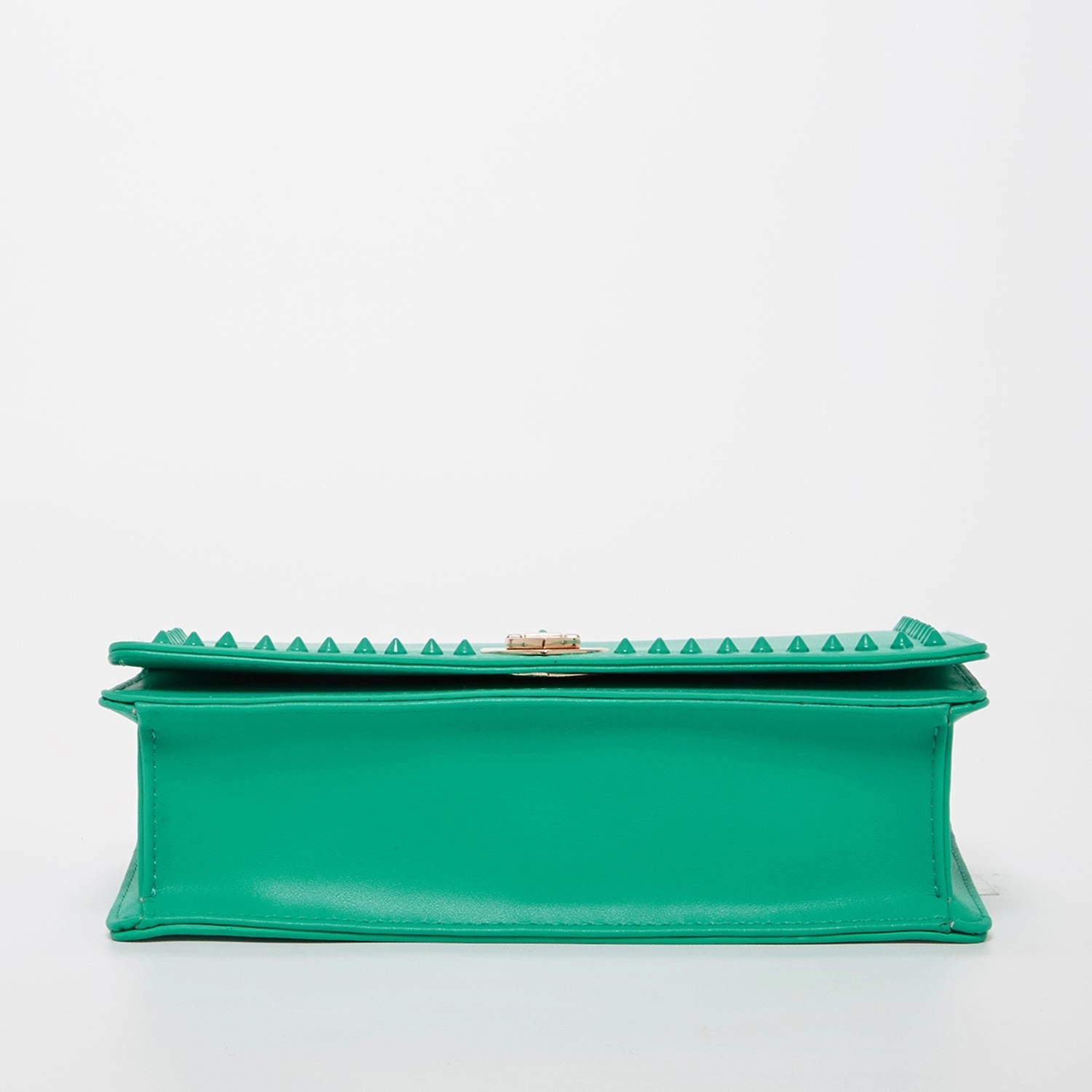 SUSU Josie Green Leather Shoulder Bag With Chain Strap