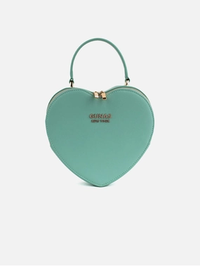 Sweetheart Tiffany Vegan Leather Crossbody Bag | Blue