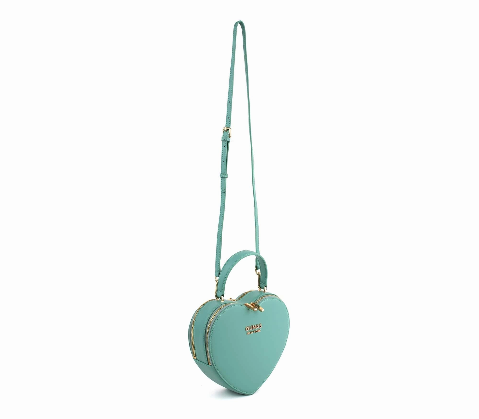 Sweetheart Tiffany Vegan Leather Crossbody Bag | Blue