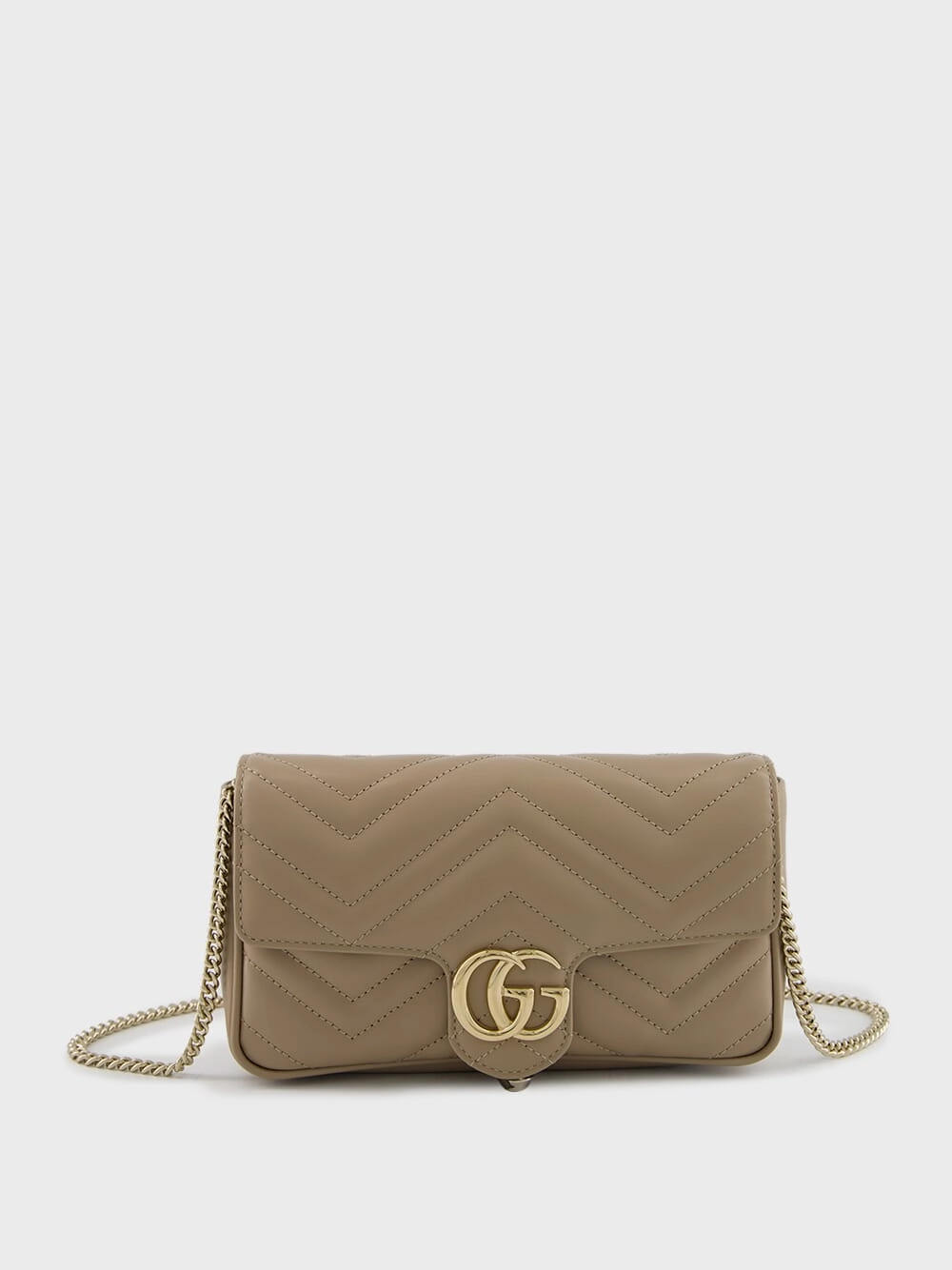 Taupe GG Marmont Mini Bag