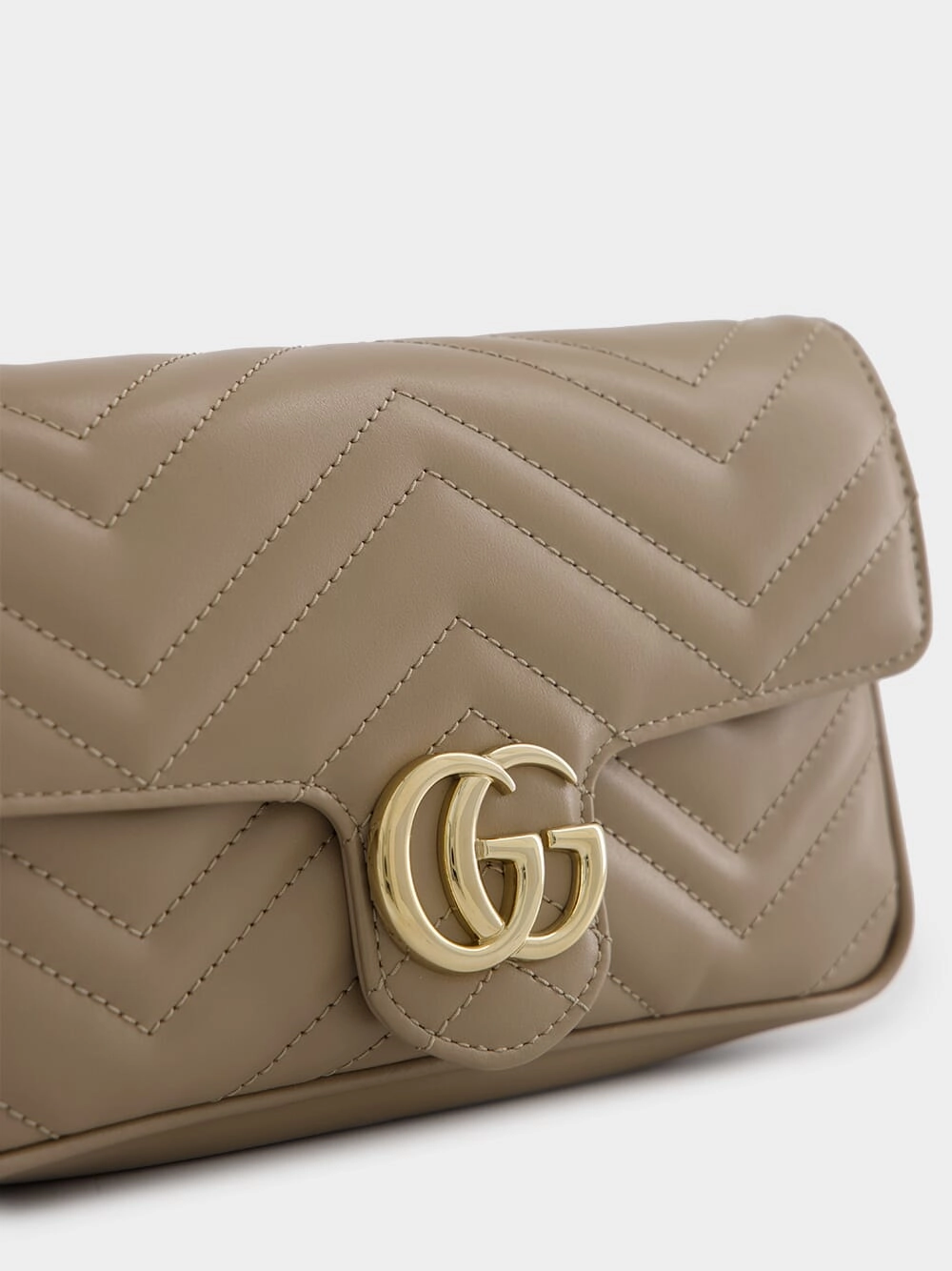 Taupe GG Marmont Mini Bag