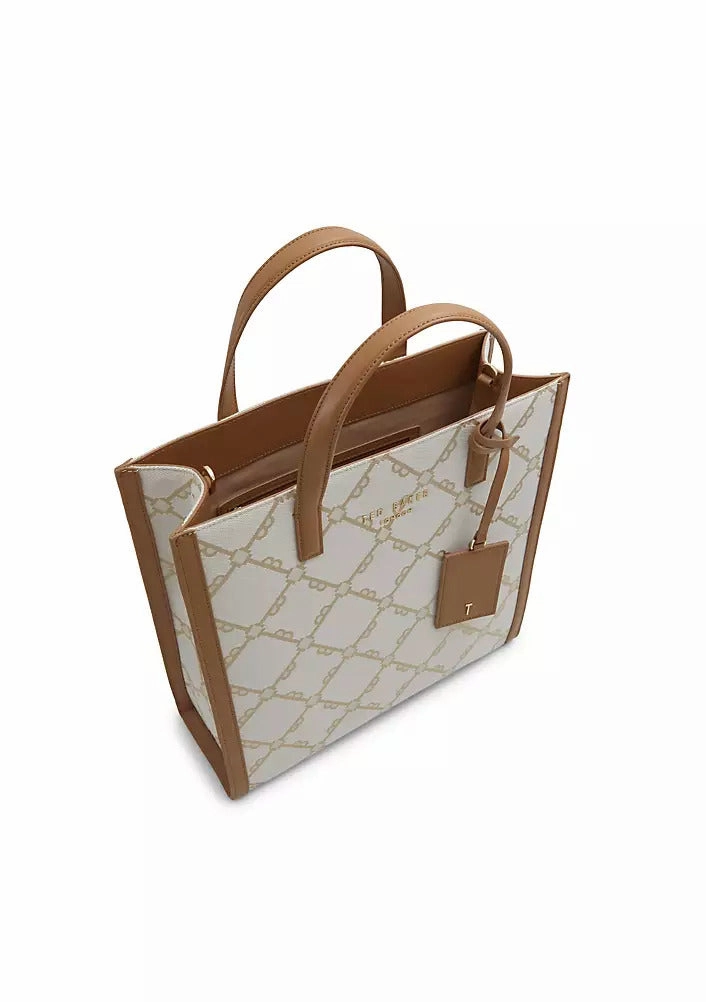 Ted Baker Women's Flo Beige Logo Tote Handbag