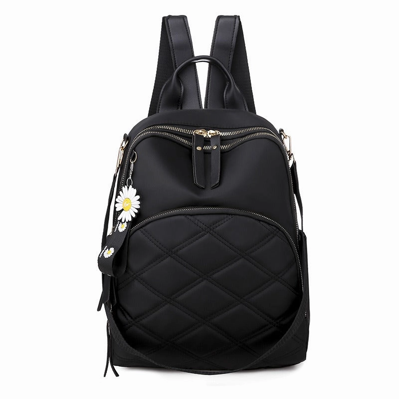 Teenage Girls Plaid Female Backpacks