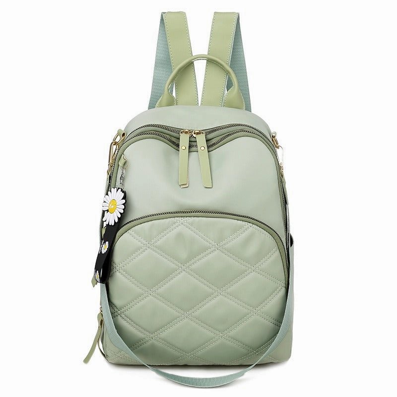 Teenage Girls Plaid Female Backpacks