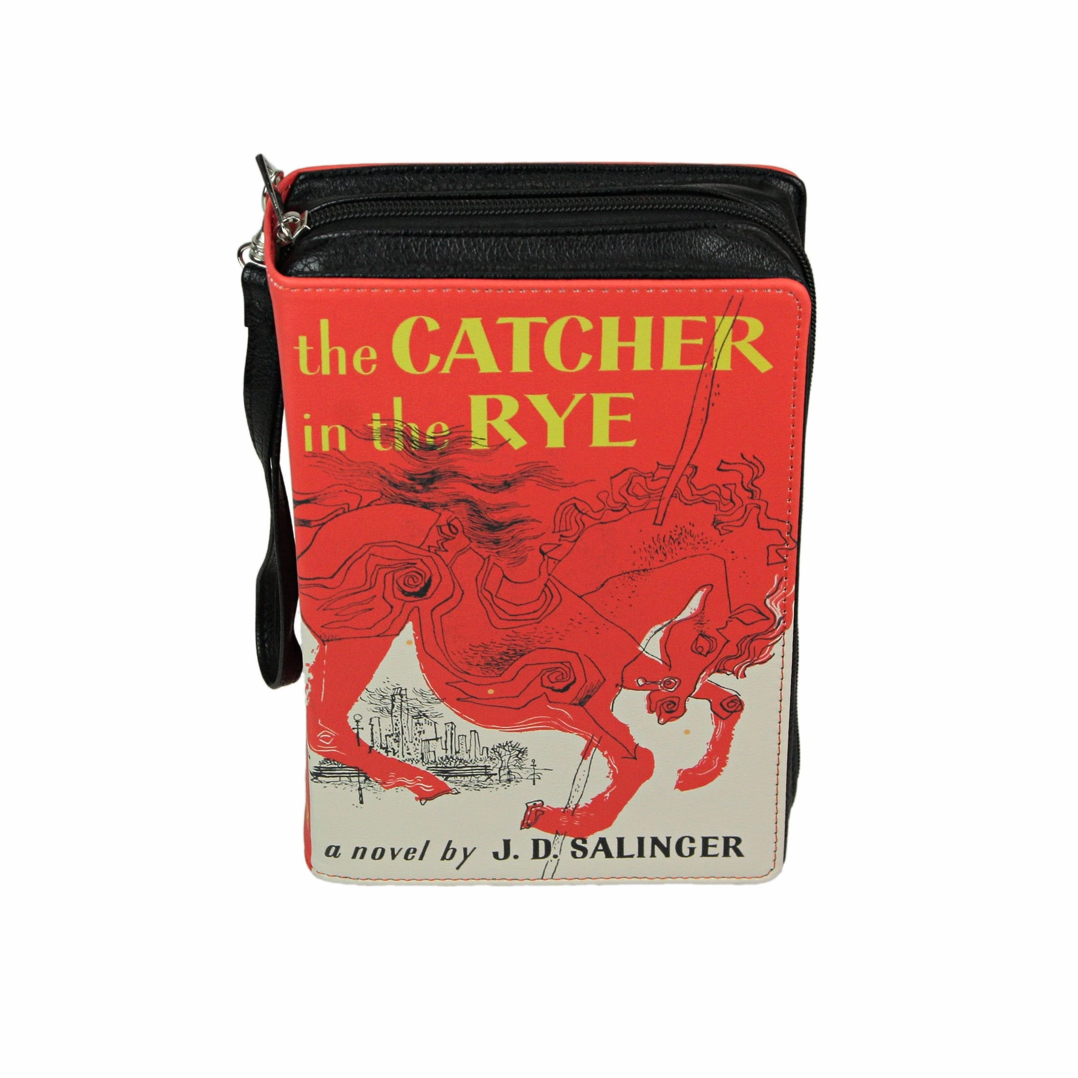 The Catcher In The Rye Red Book Bag - Literary Crossbody Or Wrist Strap
