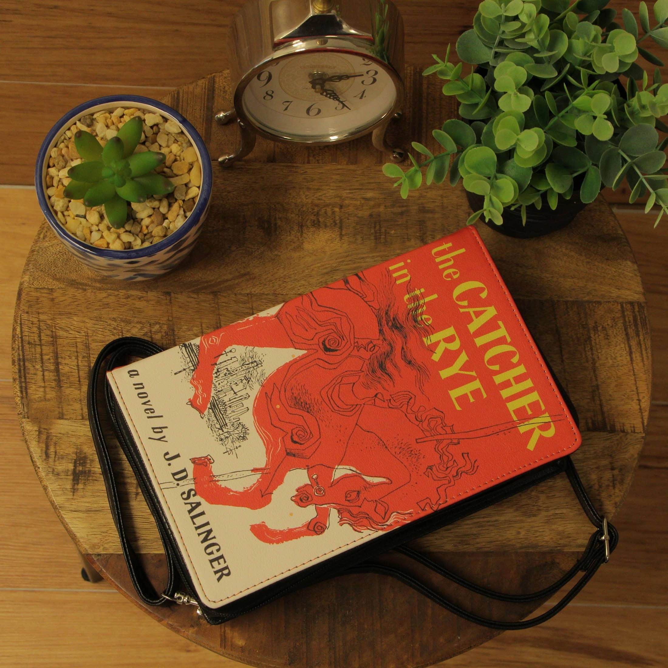 The Catcher In The Rye Red Book Bag - Literary Crossbody Or Wrist Strap