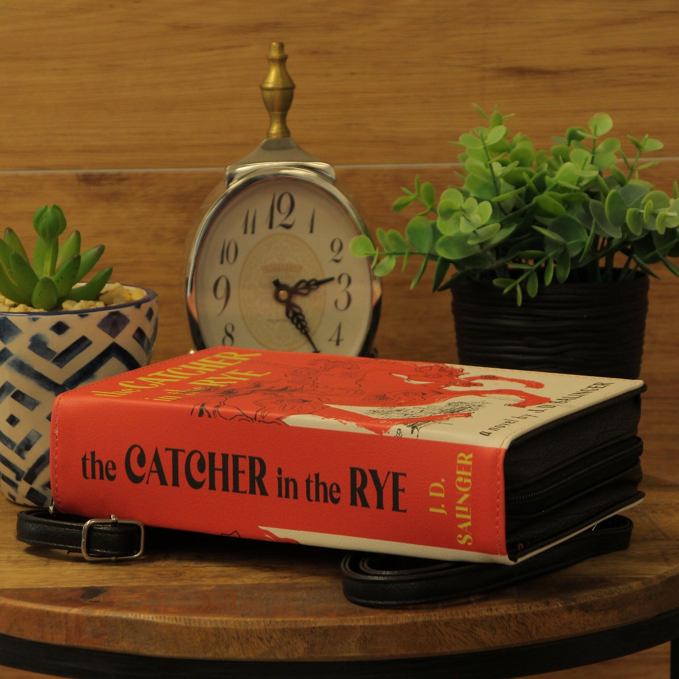 The Catcher In The Rye Red Book Bag - Literary Crossbody Or Wrist Strap