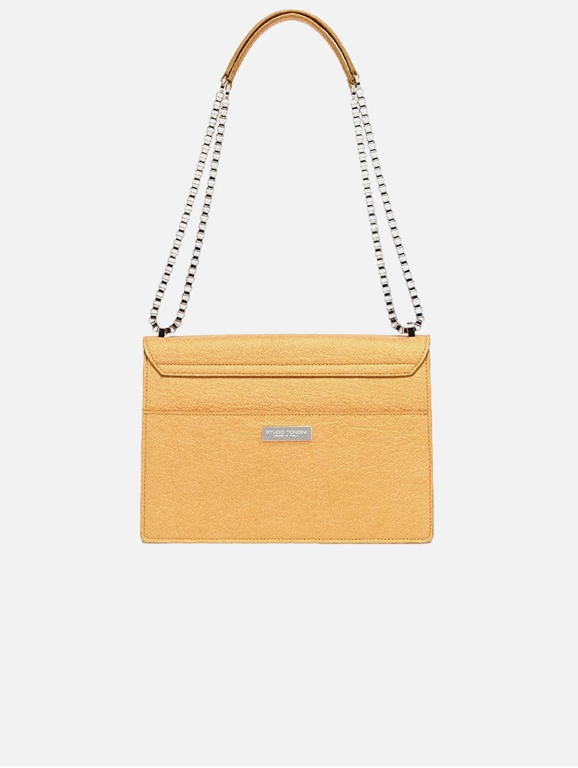 The Cristiana Pinatex Vegan Shoulder Bag | Antique Gold