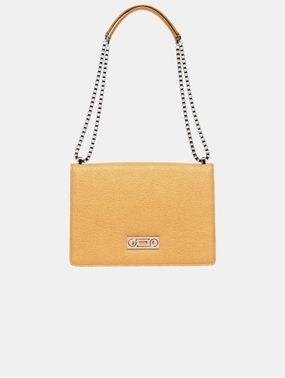 The Cristiana Pinatex Vegan Shoulder Bag | Antique Gold