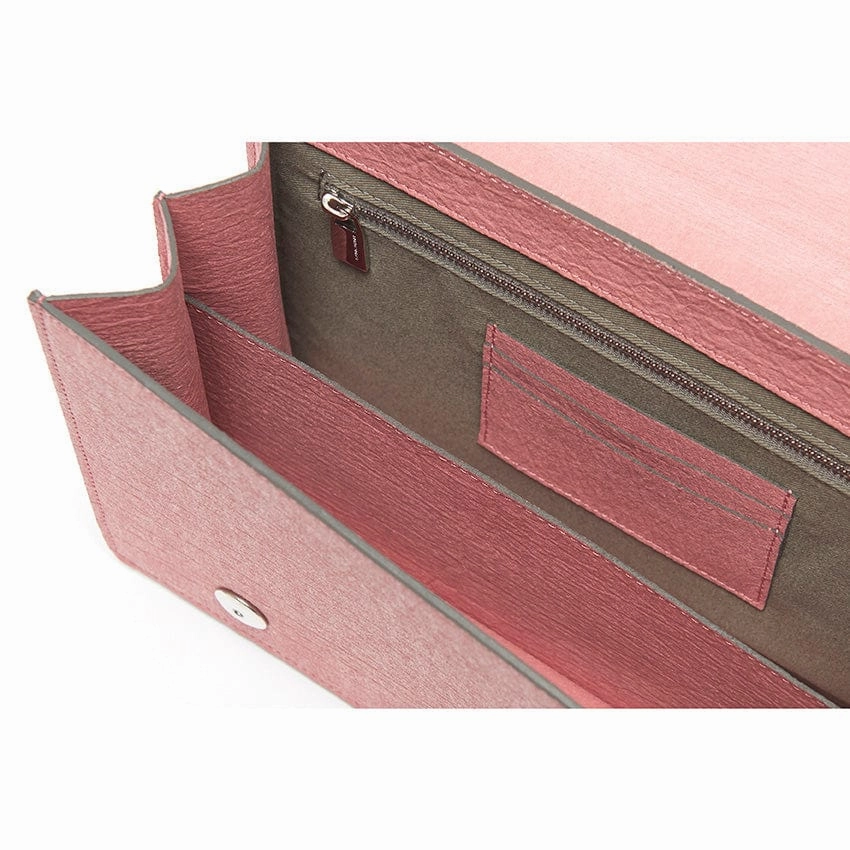 The Cristiana Pinatex Vegan Shoulder Bag | Antique Pink