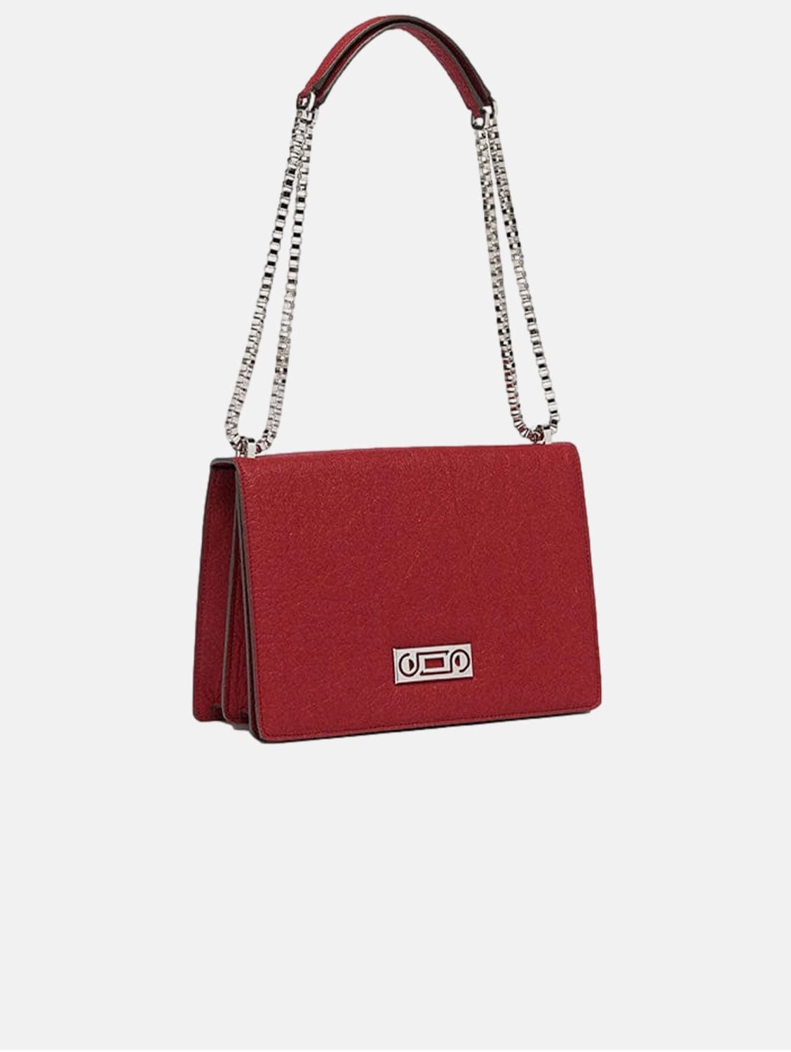 The Cristiana Pinatex Vegan Shoulder Bag | Cherry Red