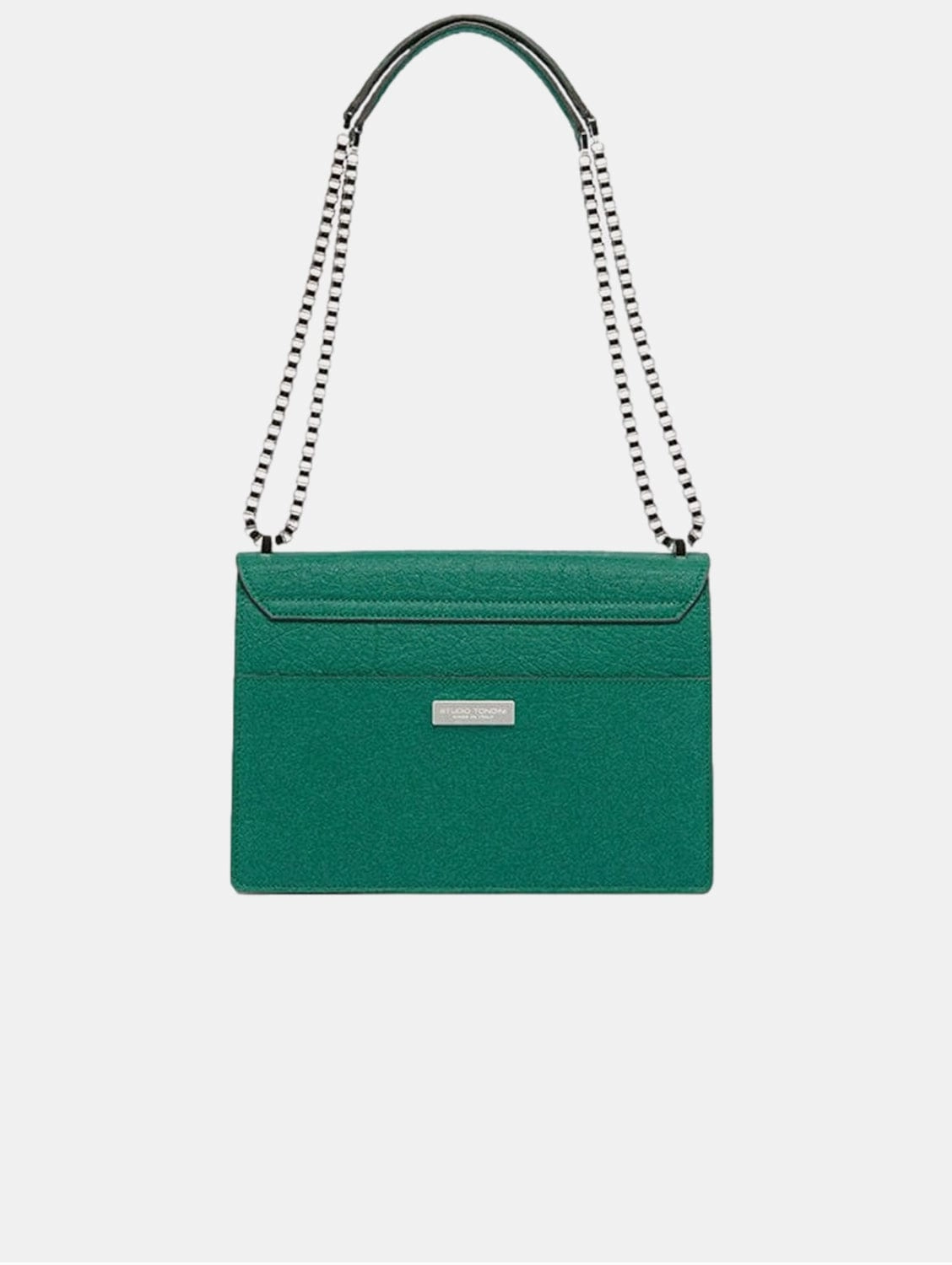 The Cristiana Pinatex Vegan Shoulder Bag | Forest Green