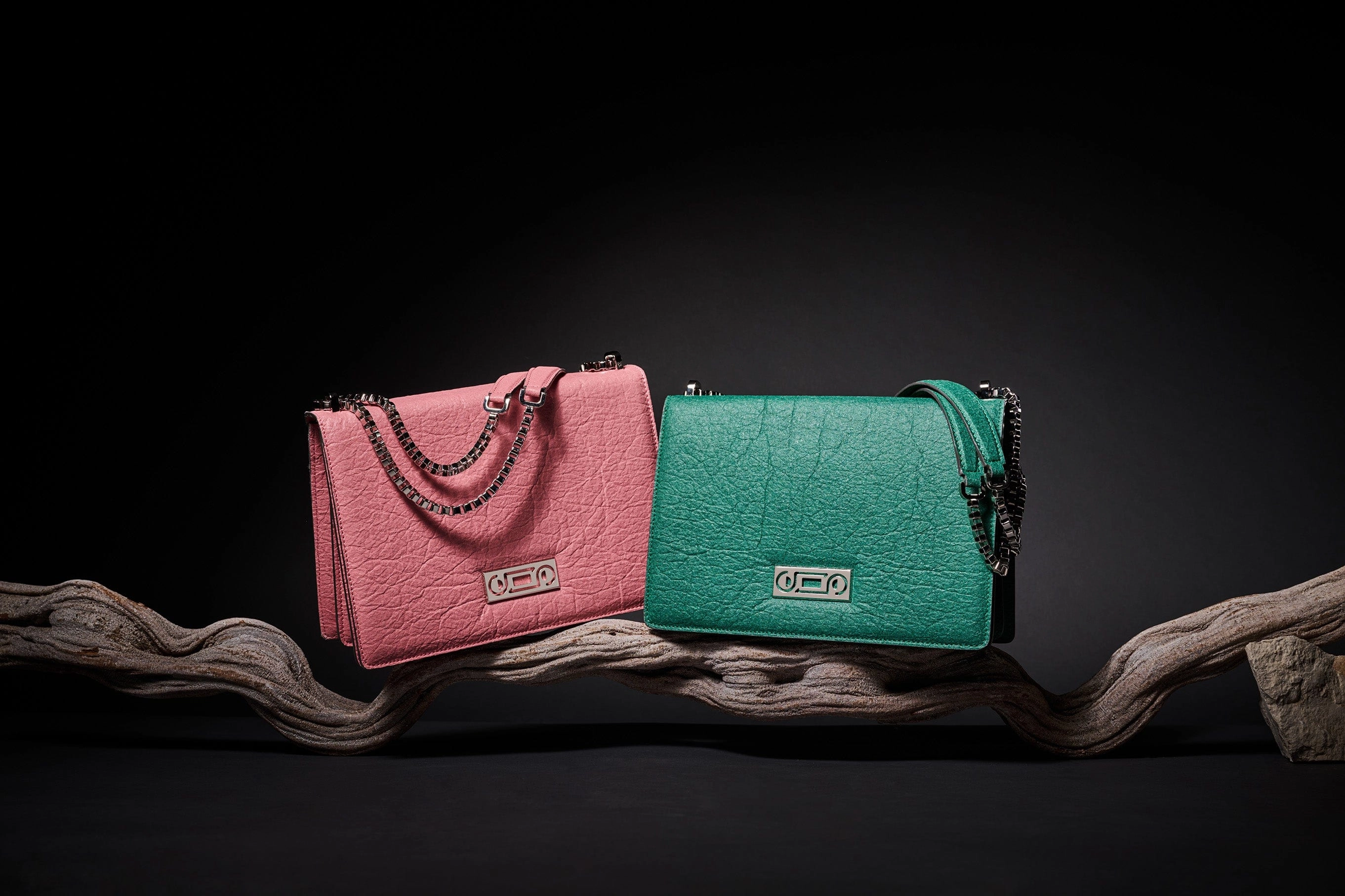 The Cristiana Pinatex Vegan Shoulder Bag | Forest Green