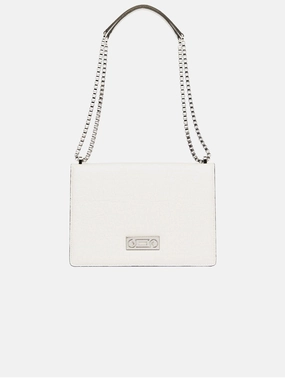 The Cristiana Pinatex Vegan Shoulder Bag | Pearled White