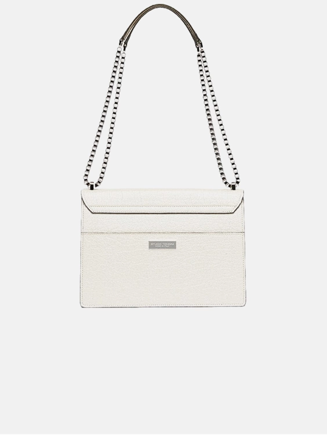 The Cristiana Pinatex Vegan Shoulder Bag | Pearled White