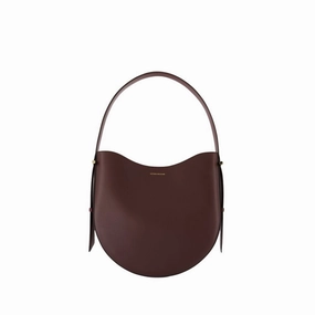 The Dia Shoulder Bag - Leather - Burgundy