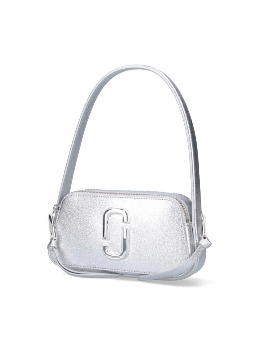 The Metallic Slingshot' Shoulder Bag ?Silver