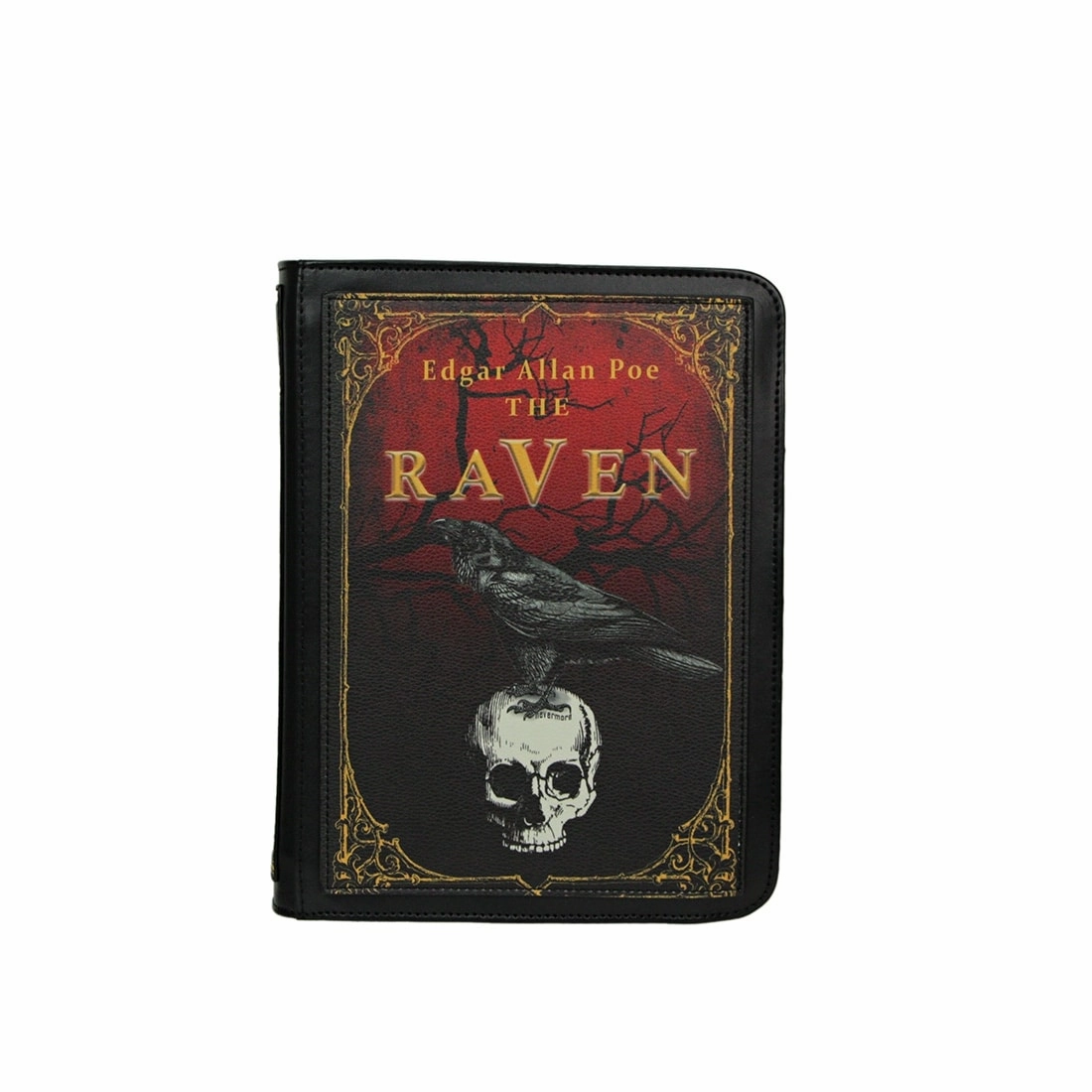 The Raven Vinyl Book Backpack Purse Adjustable Strap Crossbody Bag