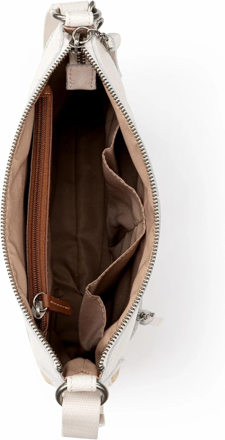 The Sak Lucia Leather Crossbody Purse - Premium Leather Women's Handbag for Everyday & Travel - Cross Body Bag With Zipper