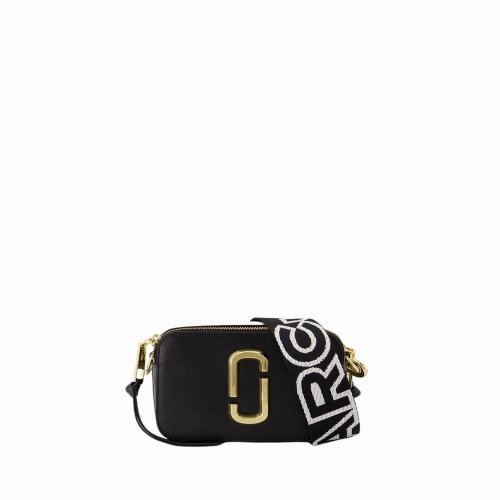 The Snapshot Crossbody - Leather - Black