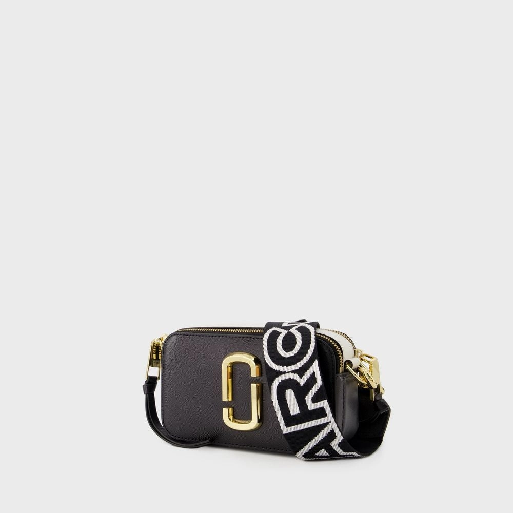 The Snapshot Crossbody - Leather - Black