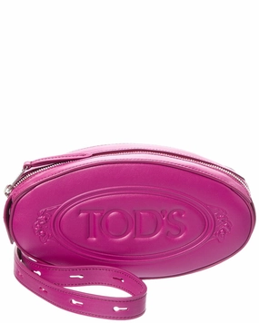 TODs Tracollina Bow Leather Crossbody