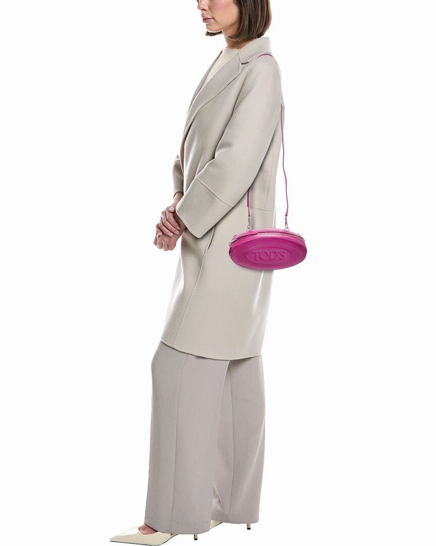 TODs Tracollina Bow Leather Crossbody