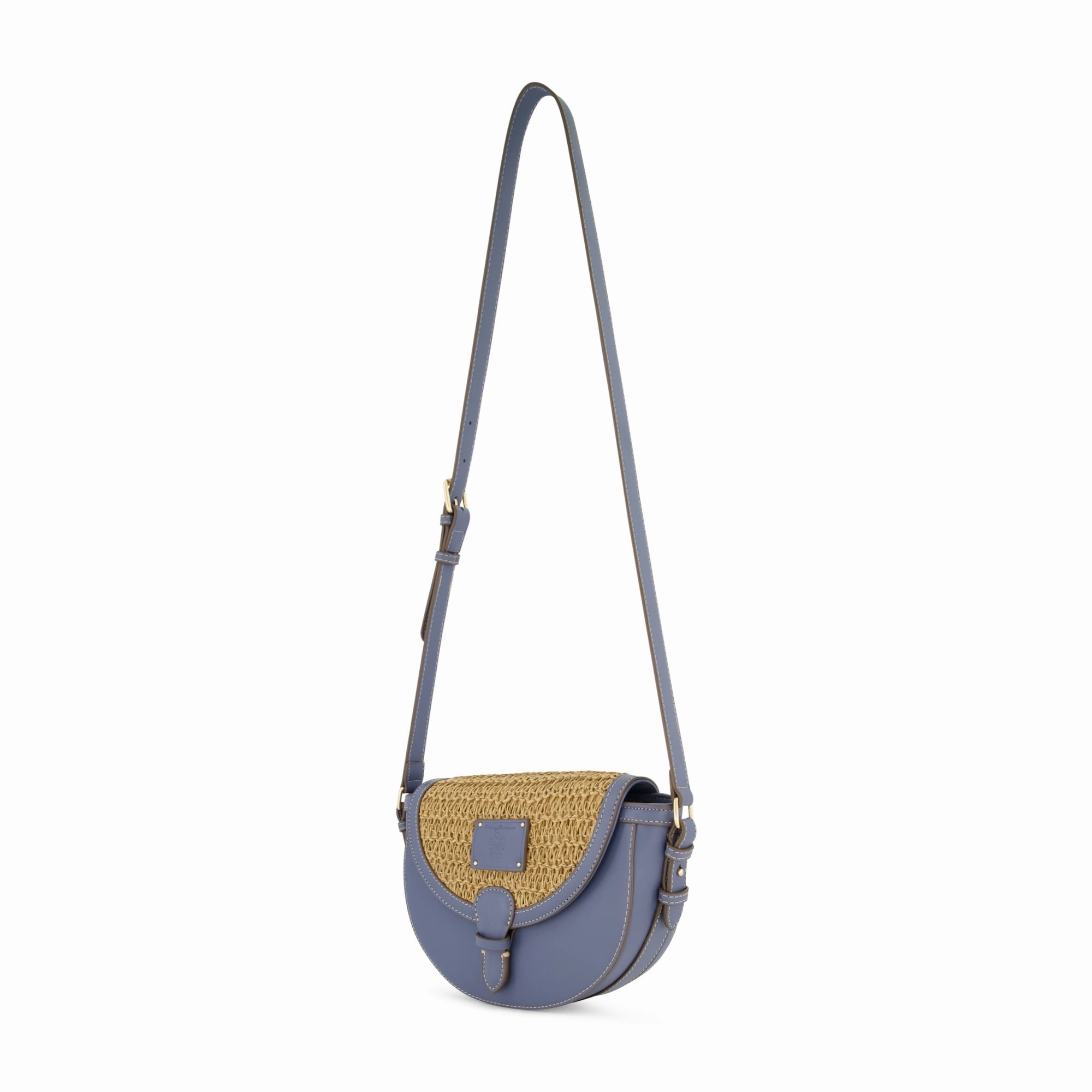 Tommy Bahama Raffia/PU Crossbody Flap Bag