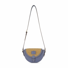 Tommy Bahama Raffia/PU Crossbody Flap Bag