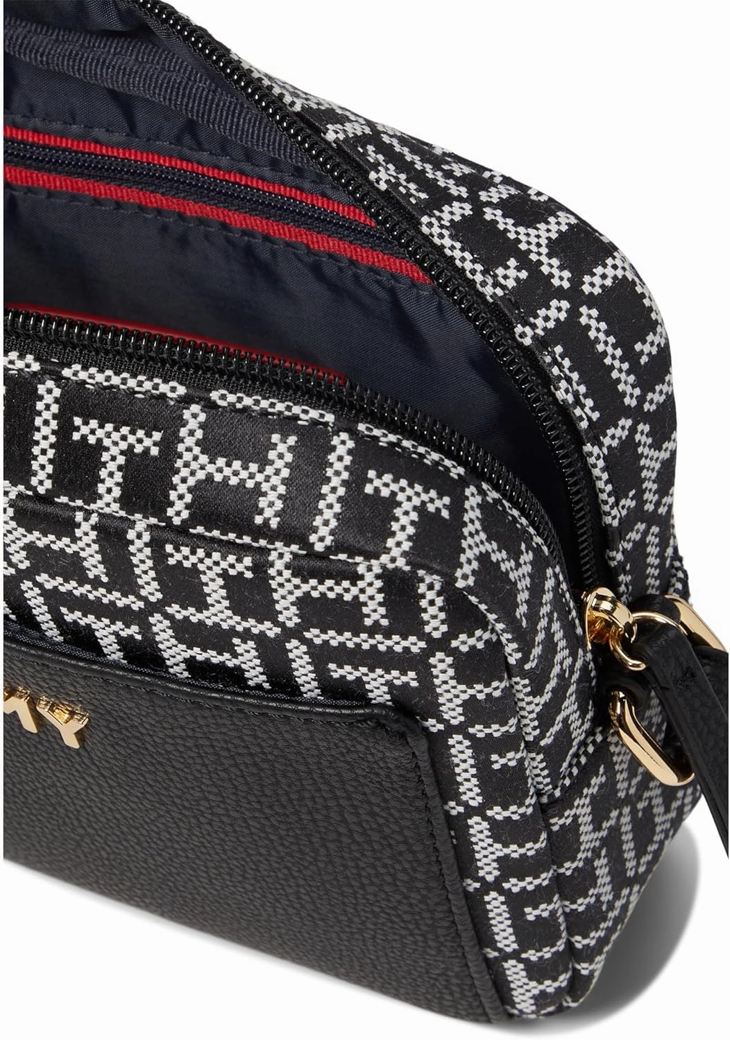 Tommy Hilfiger Alexis II Camera Crossbody Square Monogram Jacquard
