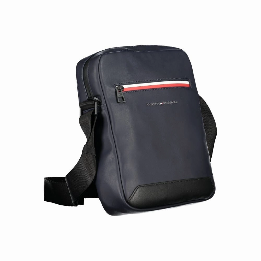 Tommy Hilfiger Blue Polyethylene Shoulder Men's Bag