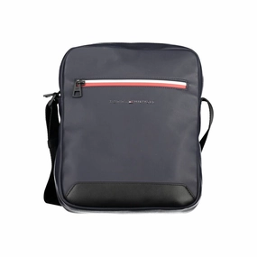 Tommy Hilfiger Blue Polyethylene Shoulder Men's Bag