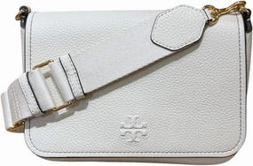 Tory Burch Women's Pebbled Leather Thea Flap Crossbody Shoulder Bag
