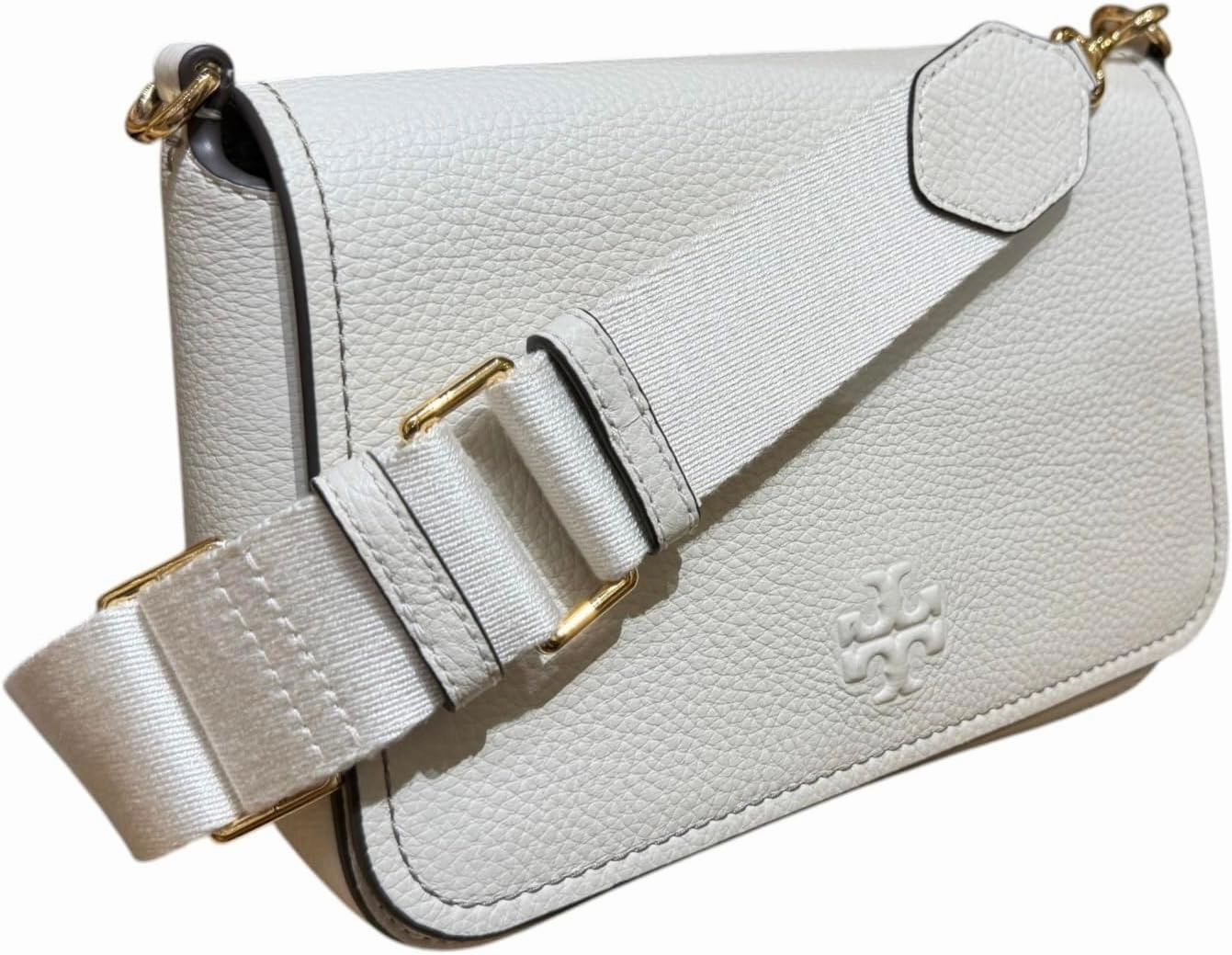 Tory Burch Women's Pebbled Leather Thea Flap Crossbody Shoulder Bag