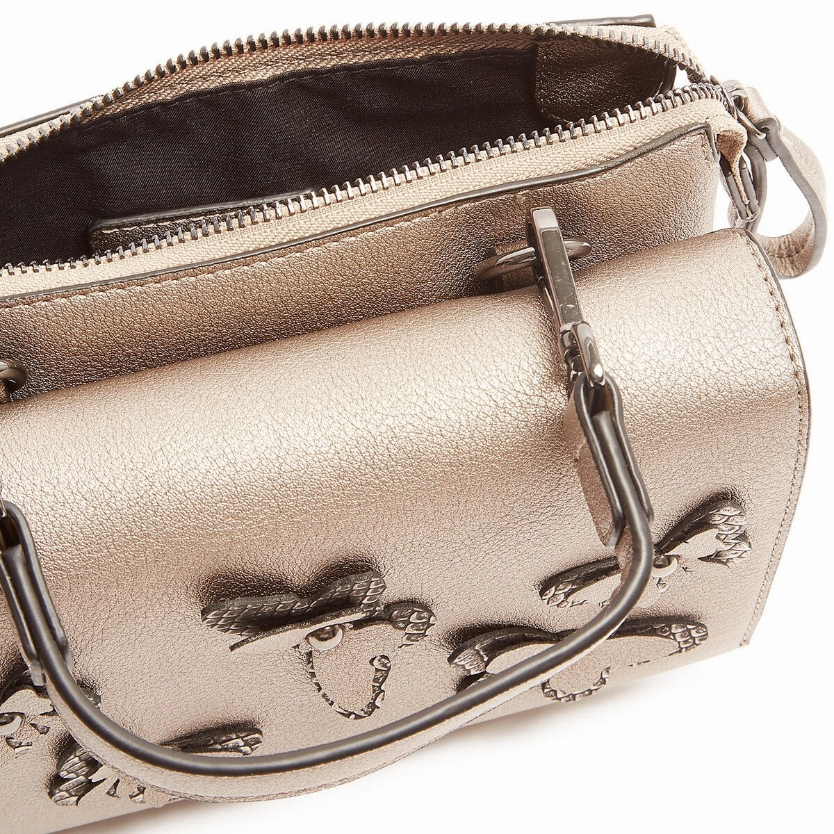 Tosca Blu Beige Small Butterfly Applique Flap Shoulder Bag for womens